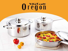 【VitaCraft Oregon】ビタクラフト オレゴン両手鍋24cm　No8673【IH・ガス対応】