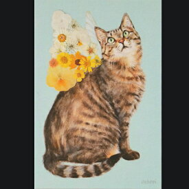 ochopi ポストカード 「Flower Cat Fairies K」