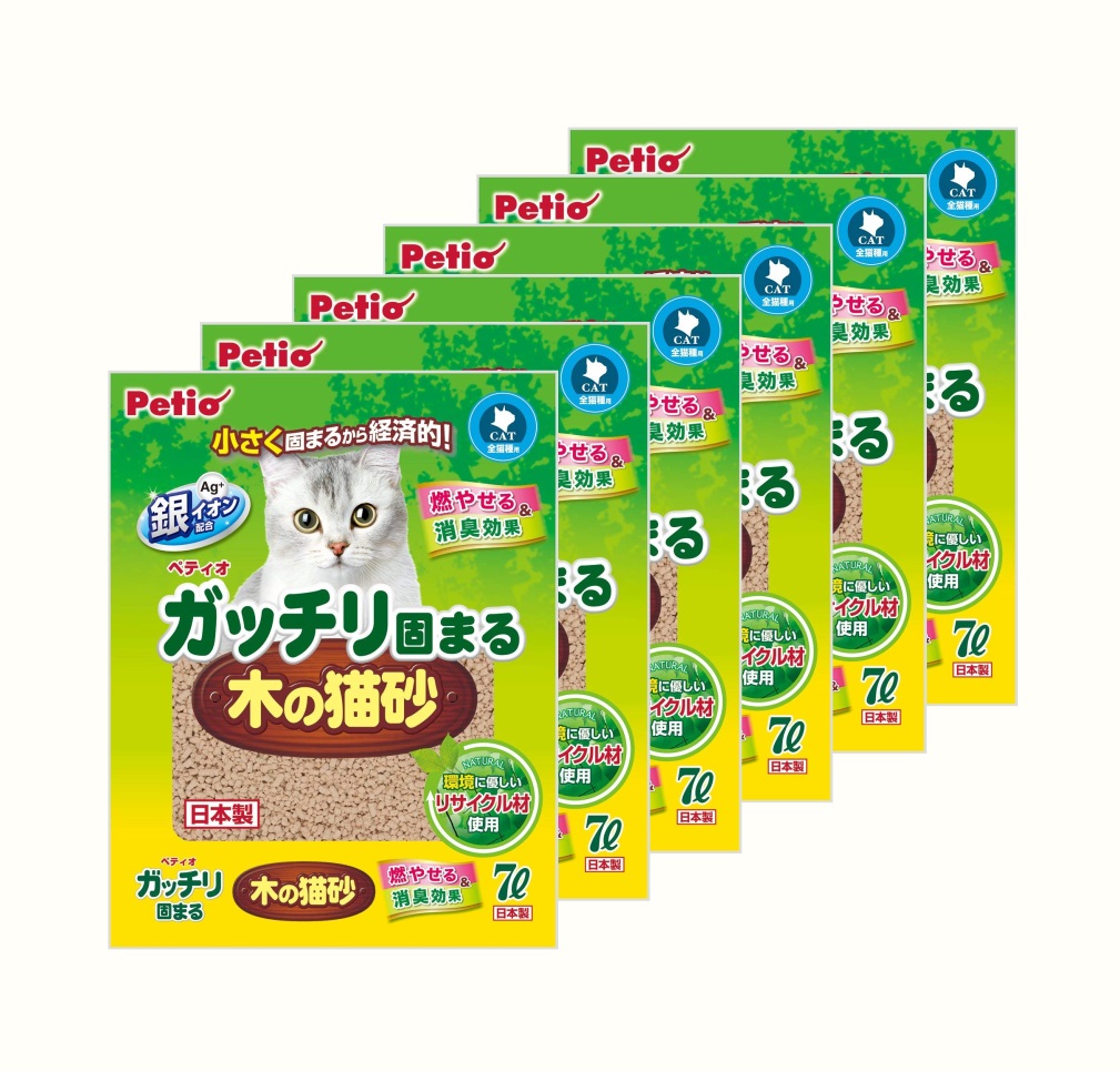 猫 史上最も激安 ネコ ねこ ペット 砂 トイレ 7L ガッチリ固まる木の猫砂 東京キャットガーディアン ヒノキ 89％以上節約 流せる 6袋