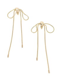SHIPS any: リボン モチーフ イヤリング SHIPS any シップス アクセサリー・腕時計 イヤリング・イヤーカフ ゴールド[Rakuten Fashion]