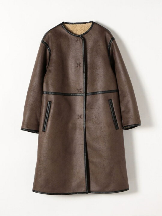 楽天市場】【SALE／50%OFF】SHIPS any: フェイクムートン ノーカラー 