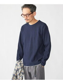 SHIPS: フェイク レイヤード クルーネック ロングスリーブ SHIPS MEN シップス トップス カットソー・Tシャツ ワインレッド ネイビー ベージュ グレー【送料無料】[Rakuten Fashion]