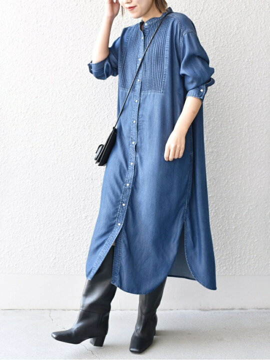 楽天市場】【SALE／30%OFF】＜手洗い可能＞デニムピンタックシャツ 