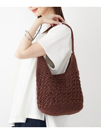 《一部追加予約》SHIPS Colors:メタリック クロシェ バッグ◆ SHIPS Colors シップス バッグ かごバッグ ゴールド ブラック シルバー ブラウン【先行予約】*【送料無料】[Rakuten Fashion]