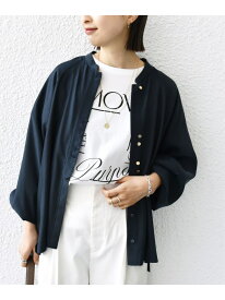 【SALE／30%OFF】＜手洗い可能＞メタル ボタン シャンブレー ブラウス SHIPS WOMEN シップス トップス シャツ・ブラウス グレー ベージュ ホワイト ネイビー【RBA_E】【送料無料】[Rakuten Fashion]