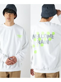 【SHIPS any別注】Welcome-rain: NEON RAINDROPS プリント スウェット SHIPS any シップス トップス スウェット・トレーナー イエロー【送料無料】[Rakuten Fashion]