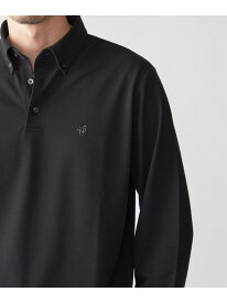 【SALE／10%OFF】【WEB限定】SHIPS: 吸水速乾・UVケア Drymix(R)ワンポイントロゴ ボタンダウン 長袖ポロシャツ SHIPS MEN シップス トップス ポロシャツ ブラック グレー ネイビー ブルー【RBA_E】【先行予約】*【送料無料】[Rakuten Fashion]