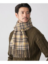 【SALE／40%OFF】SHIPS: カシミヤ ツイル カラー チェック マフラー SHIPS シップス ファッション雑貨 マフラー・ストール・ネックウォーマー ブラウン【RBA_E】【送料無料】[Rakuten Fashion]