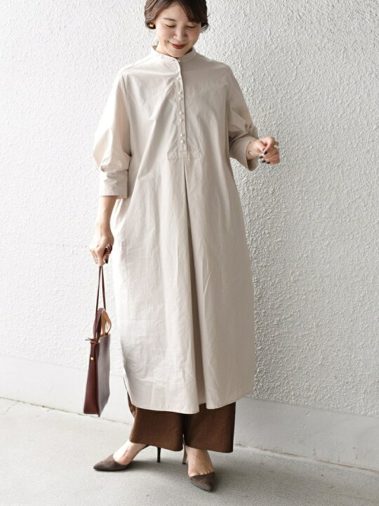 楽天市場 Sale 35 Off フロントパールモチーフボタンワンピース Ships Women シップス ワンピース シャツワンピース ベージュ ネイビー Rba E 送料無料 Rakuten Fashion Ships シップス