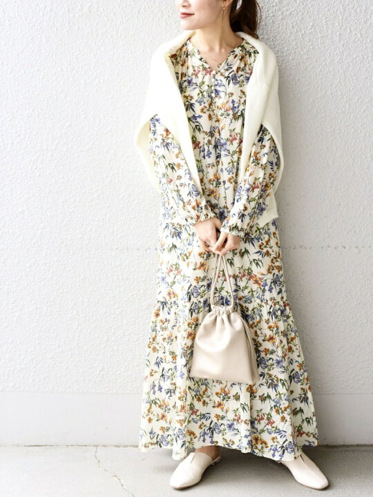 楽天市場】【SALE／30%OFF】＜手洗い可能＞フラワープリントティアード 