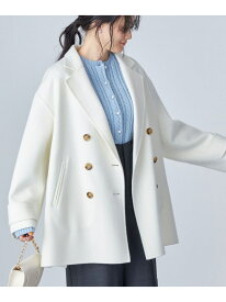 【SALE／30%OFF】ハミルトン ウール リバー ミディ コート ◇ SHIPS WOMEN シップス ジャケット・アウター ピーコート ネイビー ホワイト ブラウン【RBA_E】【送料無料】[Rakuten Fashion]