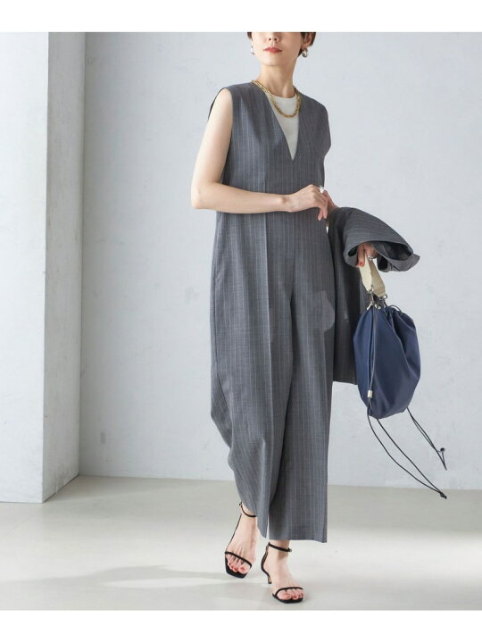 楽天市場】【SALE／30%OFF】ウール混 Vネック オールインワン SHIPS 