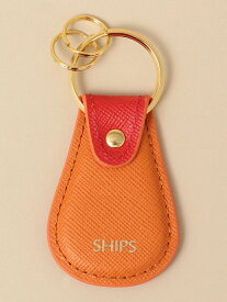 【SALE／10%OFF】【WEB限定】SHIPS: 【SAFFIANO LEATHER】 2トーン キーホルダー SHIPS シップス 財布・ポーチ・ケース 財布 レッド グレー ブラック ベージュ ブラウン オレンジ ブルー ネイビー【RBA_E】【先行予約】*[Rakuten Fashion]