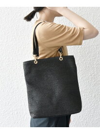 SHIPS any: スクエア メッシュ ハンドル トート バッグ 25SS SHIPS any シップス バッグ トートバッグ ブラック シルバー【送料無料】[Rakuten Fashion]