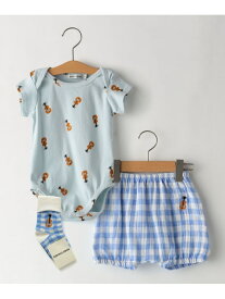 BOBO CHOSES:80cm / BODY AND VICHY PACK SHIPS KIDS シップス マタニティウェア・ベビー用品 ロンパース・カバーオール レッド ブルー【送料無料】[Rakuten Fashion]