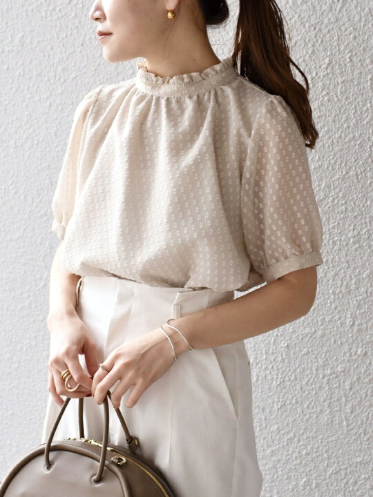 楽天市場】【SALE／30%OFF】*＜手洗い可能＞カットジャガードシフォン  