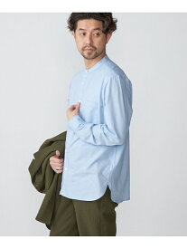 【SALE／35%OFF】SHIPS: バンドカラー 46ゲージ ジャージ カット ロングスリーブ シャツ SHIPS シップス トップス シャツ・ブラウス グレー ホワイト ブルー【RBA_E】【送料無料】[Rakuten Fashion]