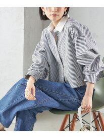 【SALE／30%OFF】＜洗濯機可能＞ピン オックス 刺繍 クロップド シャツ SHIPS WOMEN シップス トップス シャツ・ブラウス グリーン ネイビー ピンク【RBA_E】【送料無料】[Rakuten Fashion]