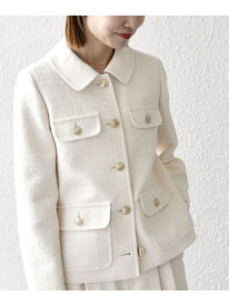 【SALE／30%OFF】SHIPS any: ツイード シングル ポケット ジャケット[NAVY BLUE] SHIPS any シップス ジャケット・アウター その他のジャケット・アウター ホワイト ネイビー【RBA_E】【送料無料】[Rakuten Fashion]