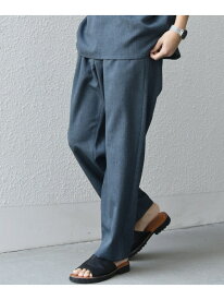 SHIPS any:＜洗濯機可能＞リネンライク セミワイド パンツ(セットアップ対応) 25SS◇ SHIPS any シップス パンツ その他のパンツ ブラウン グリーン ブルー ネイビー【送料無料】[Rakuten Fashion]