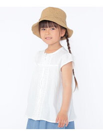 【SALE／40%OFF】SHIPS KIDS:100~130cm / ガーゼ*レース ブラウス SHIPS KIDS シップス トップス シャツ・ブラウス ホワイト ネイビー【RBA_E】【送料無料】[Rakuten Fashion]