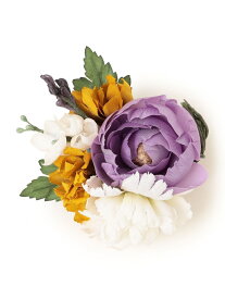 カラーフラワーコサージュ SHIPS WOMEN シップス アクセサリー・腕時計 ブローチ・コサージュ・バッジ ピンク パープル【送料無料】[Rakuten Fashion]