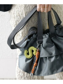 【SALE／10%OFF】【WEB限定】チャーム 付き フリル 巾着 ショルダー SHIPS WOMEN シップス バッグ ショルダーバッグ グレー ブラウン ベージュ ブラック【RBA_E】【送料無料】[Rakuten Fashion]