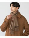 【SALE／30%OFF】PIACENZA: シルク/ウール グレンチェック マフラー SHIPS MEN シップス ファッション雑貨 マフラー・…