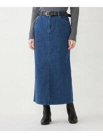 【SALE／50%OFF】SHIPS Colors:＜洗濯機可能＞デニム タイト スカート◇ SHIPS Colors シップス スカート ロング・マキシスカート ネイビー ブルー【RBA_E】[Rakuten Fashion]