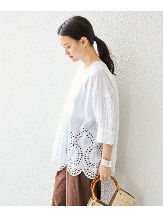 楽天市場】【SALE／50%OFF】＜手洗い可能＞細ピンタック シフリー刺繍 