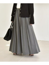 【SALE／40%OFF】quaranciel: ランダム プリーツ マキシ スカート quaranciel シップス スカート ロング・マキシスカート グレー ワインレッド【RBA_E】【送料無料】[Rakuten Fashion]