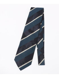 【SALE／40%OFF】FRANCO BASSI: コットン シルク レジメンタル ネクタイ SHIPS MEN シップス スーツ・フォーマル ネクタイ・蝶ネクタイ グリーン ネイビー【RBA_E】【送料無料】[Rakuten Fashion]