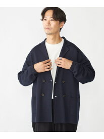 【SALE／50%OFF】SHIPS: ダブル ニット ジャケット SHIPS MEN シップス ジャケット・アウター ナイロンジャケット ネイビー グレー グリーン【RBA_E】【送料無料】[Rakuten Fashion]