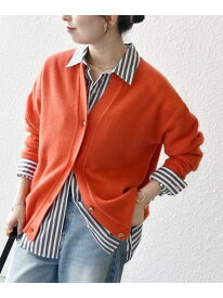 【SALE／10%OFF】SHIPS any:＜手洗い可能＞AQUA カシミヤ ミックス スキッパー カーディガン SHIPS any シップス トップス カーディガン オレンジ ブラウン ブラック レッド グリーン【RBA_E】【送料無料】[Rakuten Fashion]