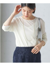 【SALE／60%OFF】＜手洗い可能＞シアー ストレッチ クルーネック プルオーバー SHIPS WOMEN シップス トップス カットソー・Tシャツ ブルー グレー ホワイト【RBA_E】【送料無料】[Rakuten Fashion]