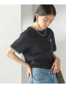 FRED PERRY:M1588 TWIN TIPPED TEE SHIPS WOMEN �V�b�v�X �g�b�v�X �J�b�g�\�[�ET�V���c �u���b�N �O���[�� �l�C�r�[ �z���C�g �O���[�y���������z[Rakuten Fashion]