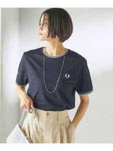 FRED PERRY:M1588 TWIN TIPPED TEE SHIPS WOMEN �V�b�v�X �g�b�v�X �J�b�g�\�[�ET�V���c �u���b�N �z���C�g �O���[�y���������z[Rakuten Fashion]