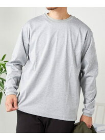 【SALE／10%OFF】SHIPS any: スムースコットン クルーネック Tシャツ (ロンT)◆ SHIPS any シップス トップス カットソー・Tシャツ グレー パープル ホワイト ブラック グリーン ネイビー【RBA_E】【先行予約】*【送料無料】[Rakuten Fashion]