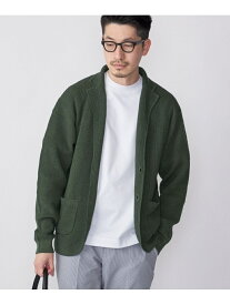 【SALE／40%OFF】SHIPS: リネン ニット 2ボタン ジャケット SHIPS シップス ジャケット・アウター テーラードジャケット・ブレザー グリーン グレー ネイビー【RBA_E】【送料無料】[Rakuten Fashion]