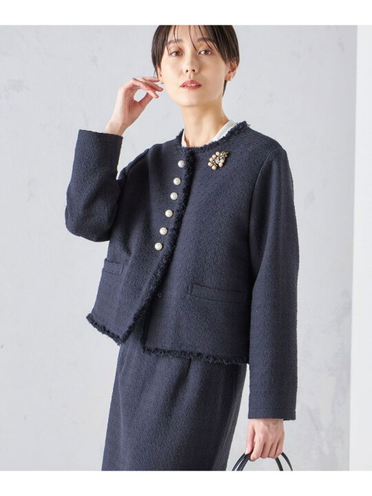 楽天市場】【SALE／40%OFF】＜セレモニー対応可＞スラブ ツイード ノー  