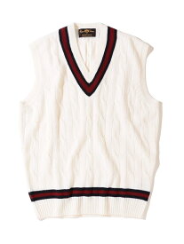 【Southwick別注】Alan Paine: Wool Cricket Vest SHIPS シップス トップス ベスト・ジレ ブラウン ネイビー【送料無料】[Rakuten Fashion]