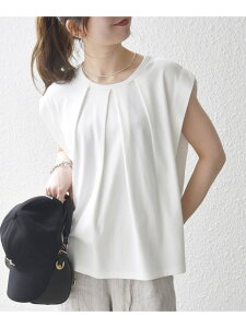 SHIPS any:���ڐG�⊴/�����ݖh�~���H/����@�\���^�b�N �t���A �m�[�X���[�u TEE SHIPS any �V�b�v�X �g�b�v�X �J�b�g�\�[�ET�V���c �u���b�N �z���C�g�y��s�\��z*�y���������z[Rakuten Fashion]