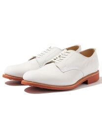 【Southwick別注】SANDERS: White Nubuck Officer Shoe SHIPS シップス シューズ・靴 ブーツ ホワイト【送料無料】[Rakuten Fashion]