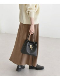 【SALE／60%OFF】quaranciel:＜洗濯機可能＞チェック Aライン セミフレア スカート quaranciel シップス スカート ロング・マキシスカート ネイビー ブラウン【RBA_E】【送料無料】[Rakuten Fashion]