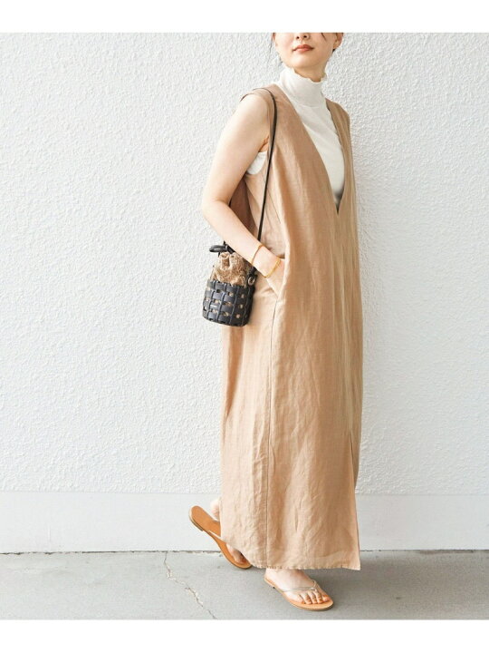 楽天市場】【SALE／50%OFF】＜手洗い可能＞サフィラン リネン Vネック  