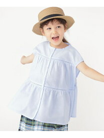 【SALE／40%OFF】SHIPS KIDS:100~130cm / ウェーブ ストライプ チュニック SHIPS KIDS シップス ワンピース・ドレス チュニック ブルー ホワイト【RBA_E】【送料無料】[Rakuten Fashion]