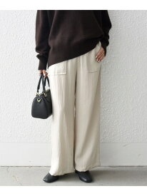 【SALE／60%OFF】SHIPS any:＜手洗い可能＞ ウエスト ギャザー ワイド イージー パンツ SHIPS any シップス パンツ その他のパンツ ピンク ブラック ベージュ ブラウン【RBA_E】【送料無料】[Rakuten Fashion]
