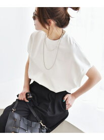 quaranciel:＜洗濯機可能＞ライト ポンチ コンパクト フレンチスリーブ TEE quaranciel シップス トップス カットソー・Tシャツ カーキグリーン ホワイト【送料無料】[Rakuten Fashion]