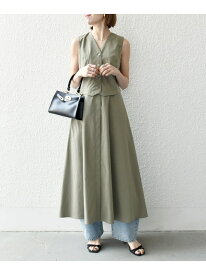 【SALE／30%OFF】SHIPS any:＜洗濯機可能＞タイプライター ジレ レイヤードデザイン ワンピース SHIPS any シップス ワンピース・ドレス ワンピース ブラック グリーン【RBA_E】【送料無料】[Rakuten Fashion]