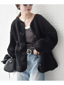 SHIPS any:＜洗濯機可能＞ボア フリース 2WAY フーディー ブルゾン SHIPS any シップス ジャケット・アウター ブルゾン・ジャンパー ベージュ ブラック レッド【送料無料】[Rakuten Fashion]